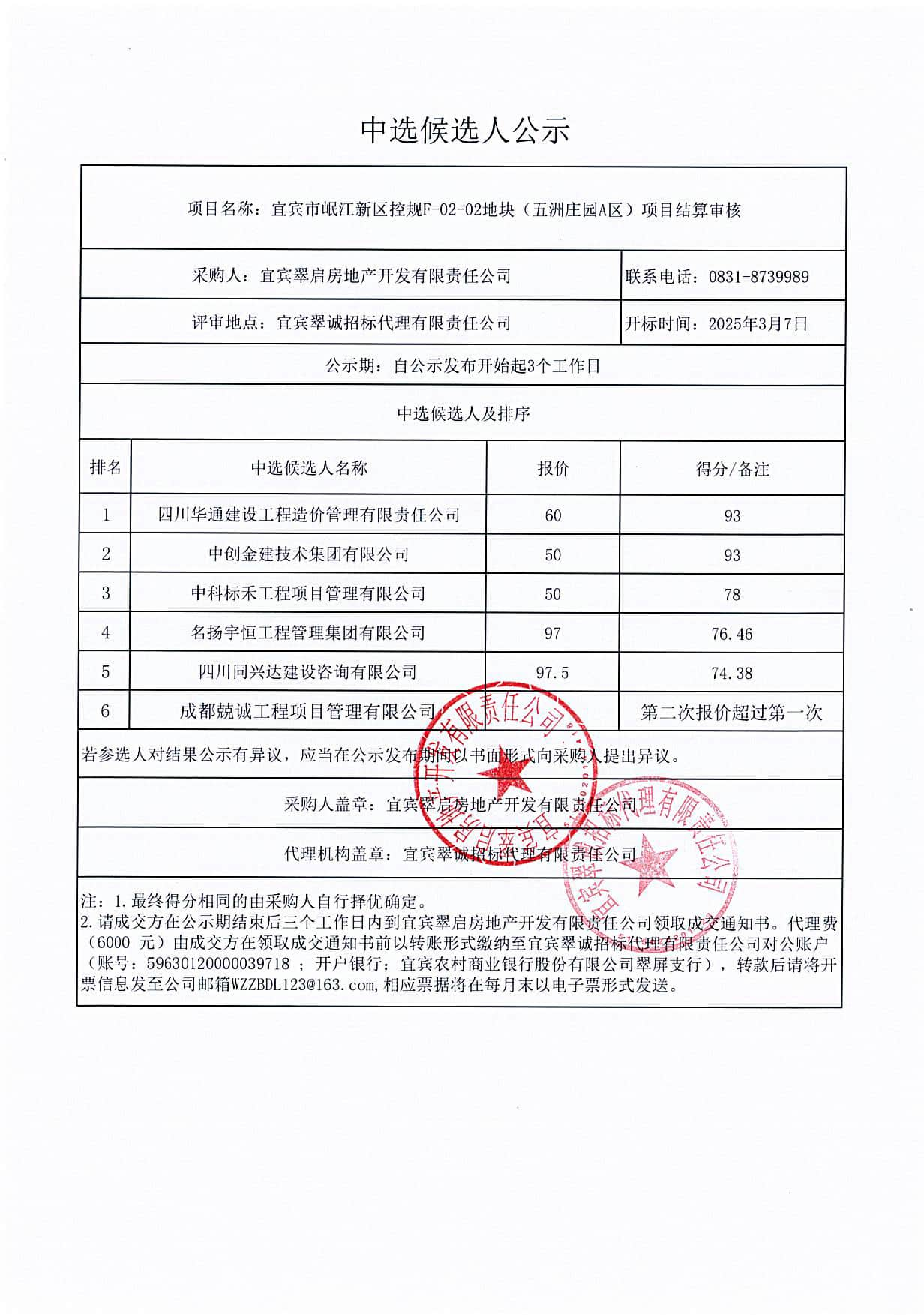 五新-75 宜賓市岷江新區控規F-02-02地塊(五洲莊園A區)項目結算審核中選候選人結果公示.png